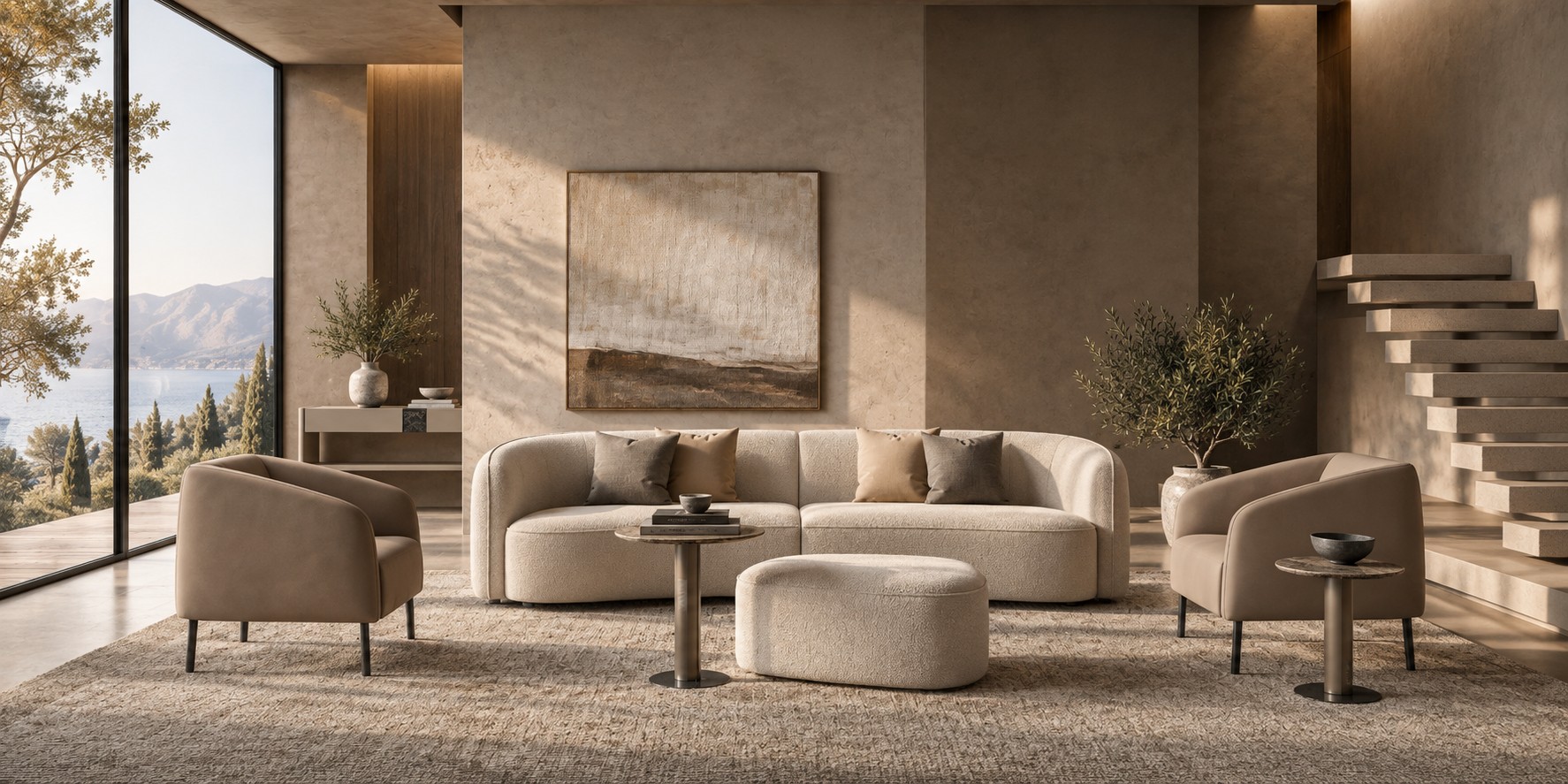 Divano curvo Oasis arredamento di design per la casa Former In Italia